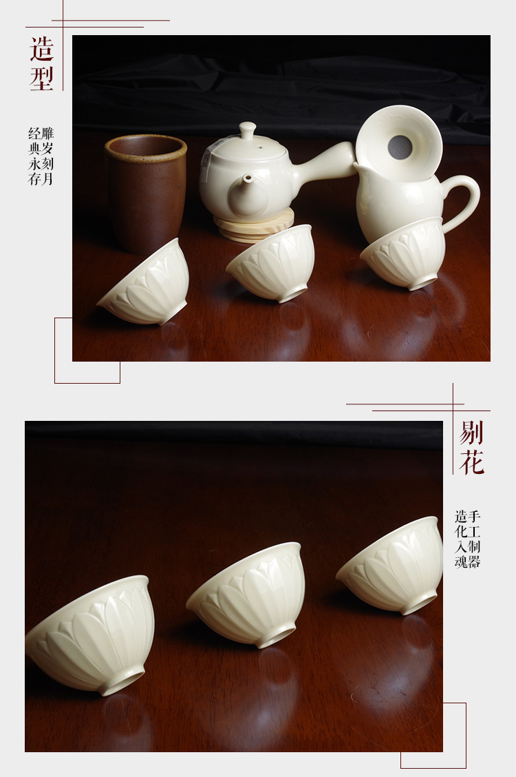 定窑白瓷茶具